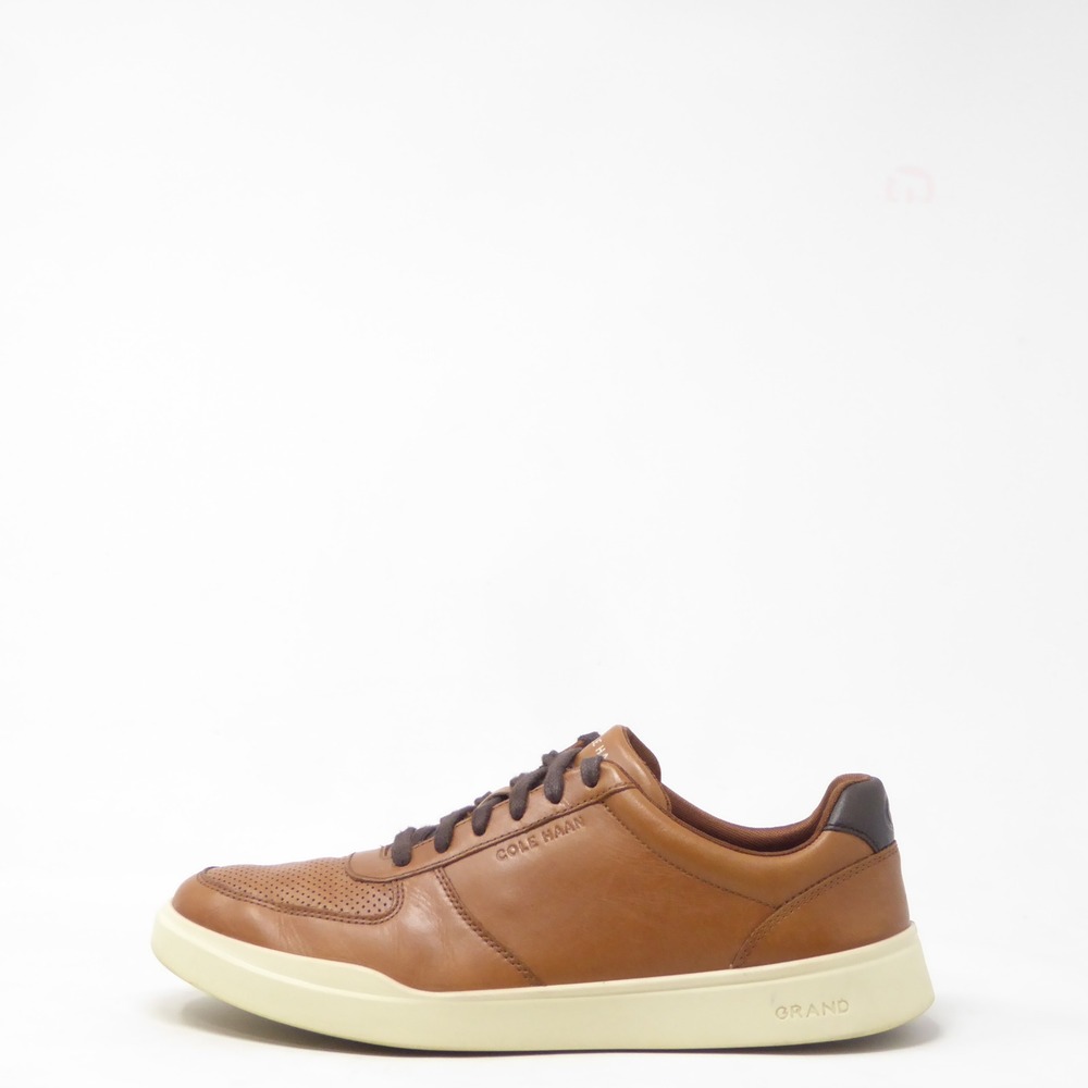 Cole Haan Mens Grand+ Pureshot Court Shoes Sneaker Tan Leather C41897 9.5M